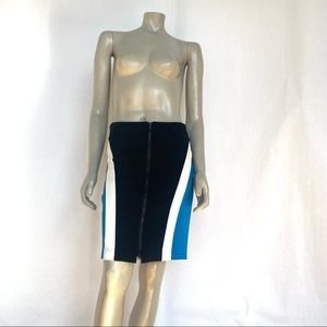 PINKO Luxurious Multicolor Stretch Jersey Skirt